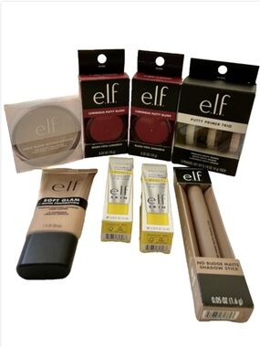 ELF Cosmetics Full Size Lot of 8 Pc Makeup Lot New In Box